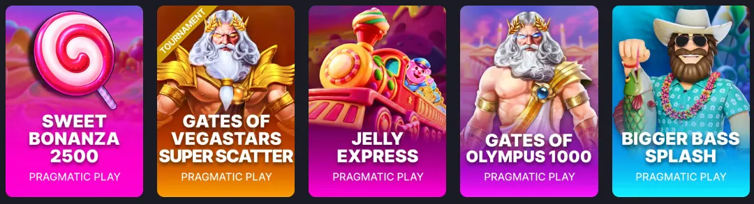 Vegastars Casino game providers
